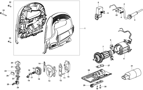 Part Location Diagram of 368608 DeWALT Adapter,vacuum